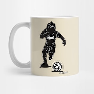 Footballer Sihouette7 Mug